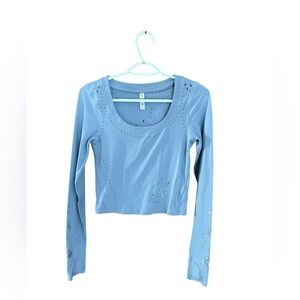 Athleta Shanti Eyelet Top